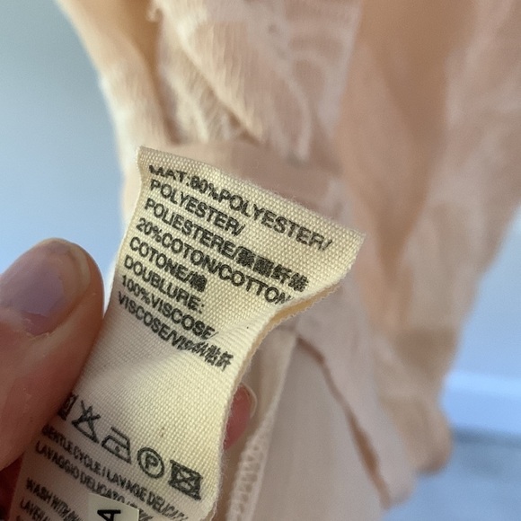 Suncoo Paris Serlie Robe Carry Lace Embroidered Dress Being Size T2/M ruffle - Picture 12 of 16